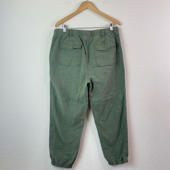 Aerie 2022 Double Pocket Utility Jogger Pants in Olive Army Green Size Large - Picture 4 of 16